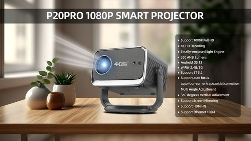 에 대한 최신 회사 뉴스 FLYIN P20Pro - 1080P 스마트 프로젝터