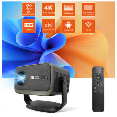 2026 플라인 P20 플러스 스마트 프로젝터 안드로이드 13 500 ANSI 루멘스 지원 4K 2GB+16GB WiFi6 LED LCD 홈 시어터