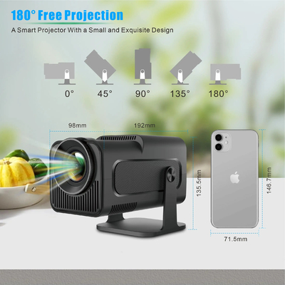 FLYIN HY320MINI 4K Ultra HD 3D 휴대용 단편 프로젝터 및 가정 극장 및 영화 사용용 프레젠테이션 장비