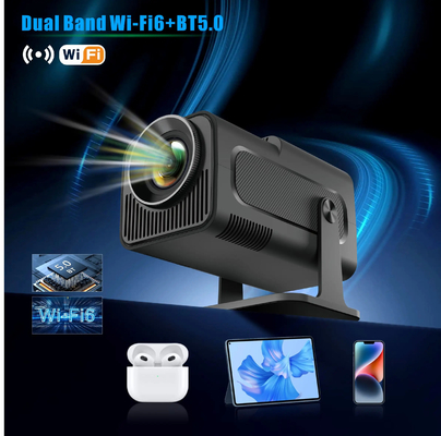 FLYIN HY320MINI 4K Ultra HD 3D 휴대용 단편 프로젝터 및 가정 극장 및 영화 사용용 프레젠테이션 장비