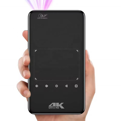 플라인 S90 4K 미니 휴대용 안드로이드 스마트 DLP 프로젝터 WIFI 블루투스 활성화형 휴대 전화 US 플러그 LED 램프 3D 배터리