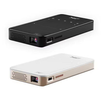 플라인 S90 4K 미니 휴대용 안드로이드 스마트 DLP 프로젝터 WIFI 블루투스 활성화형 휴대 전화 US 플러그 LED 램프 3D 배터리