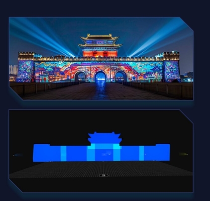 플라잉 4K 다기능 분산 융합 서버 프로젝션 장비 엣지 퓨전 돔 3D 매핑 몰입형 룸 A1