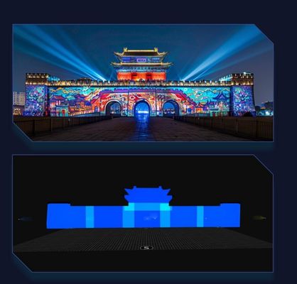플라인 A1 4K 분산 컨버전드 서버 엣지 융합 돔 3D 지도 Immersive Room 큰 장소 프로젝션 시스템