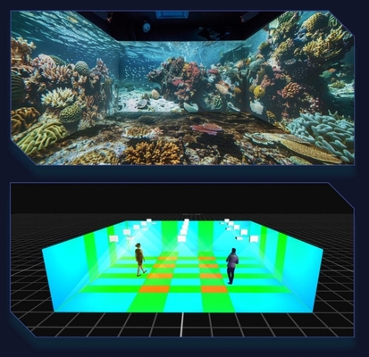 플라잉 4K 다기능 분산 융합 서버 프로젝션 장비 엣지 퓨전 돔 3D 매핑 몰입형 룸 A1
