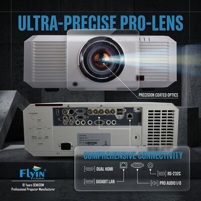 3LCD 10000 루멘스 야외 3D 지도 프로젝터 EL-705U WUXGA 1920x1200 대형 장소 프로젝션