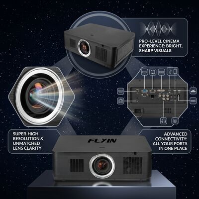 플라인-K1200U 12000 안시 뤼멘스 WUXGA 3LCD 레이저 프로젝터 1.8x 전기 줌 HDBaseT 대형 오디토리움