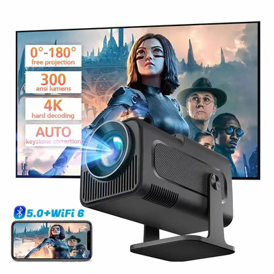 FLYIN HY320MINI 4K Ultra HD 3D 휴대용 단편 프로젝터 및 가정 극장 및 영화 사용용 프레젠테이션 장비