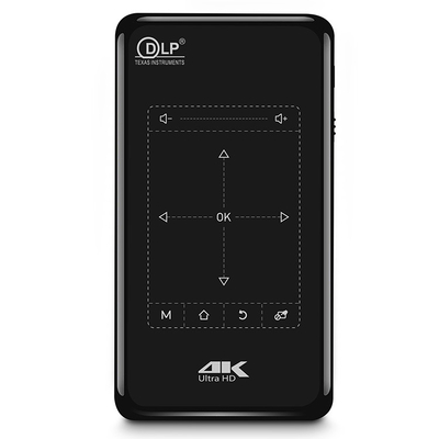 FLYIN P-09II 프로페셔널 4K 미니 프로젝터 DLP LED 램프 프로젝터 원격 제어 스테레오 와이파이 스마트 홈 휴대용 프로젝터
